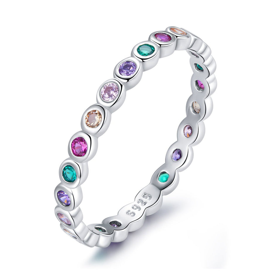 925 Sterling Silver CZ Pavé Setting Ring Size 6.0 for Women - Rings - Custom Crafting Alliance, LLC