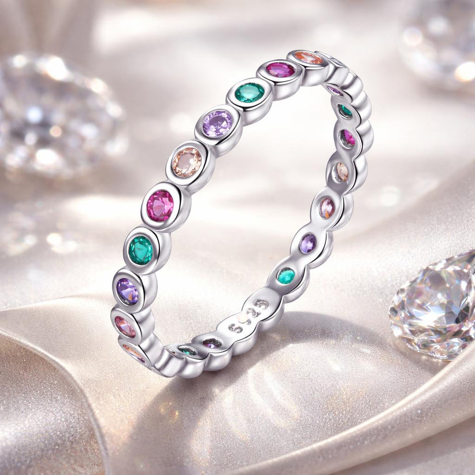 925 Sterling Silver CZ Pavé Setting Ring Size 6.0 for Women - Rings - Custom Crafting Alliance, LLC
