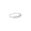 .925 Sterling Silver Diamond Accent Paperclip Band Ring (I-J Color, I2-I3 Clarity) - Ring Size 6 - Rings - Custom Crafting Alliance, LLC