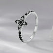 925 Sterling Silver Enamel 0.9x1.0cm Pendant Rings for Women - Rings - Custom Crafting Alliance, LLC