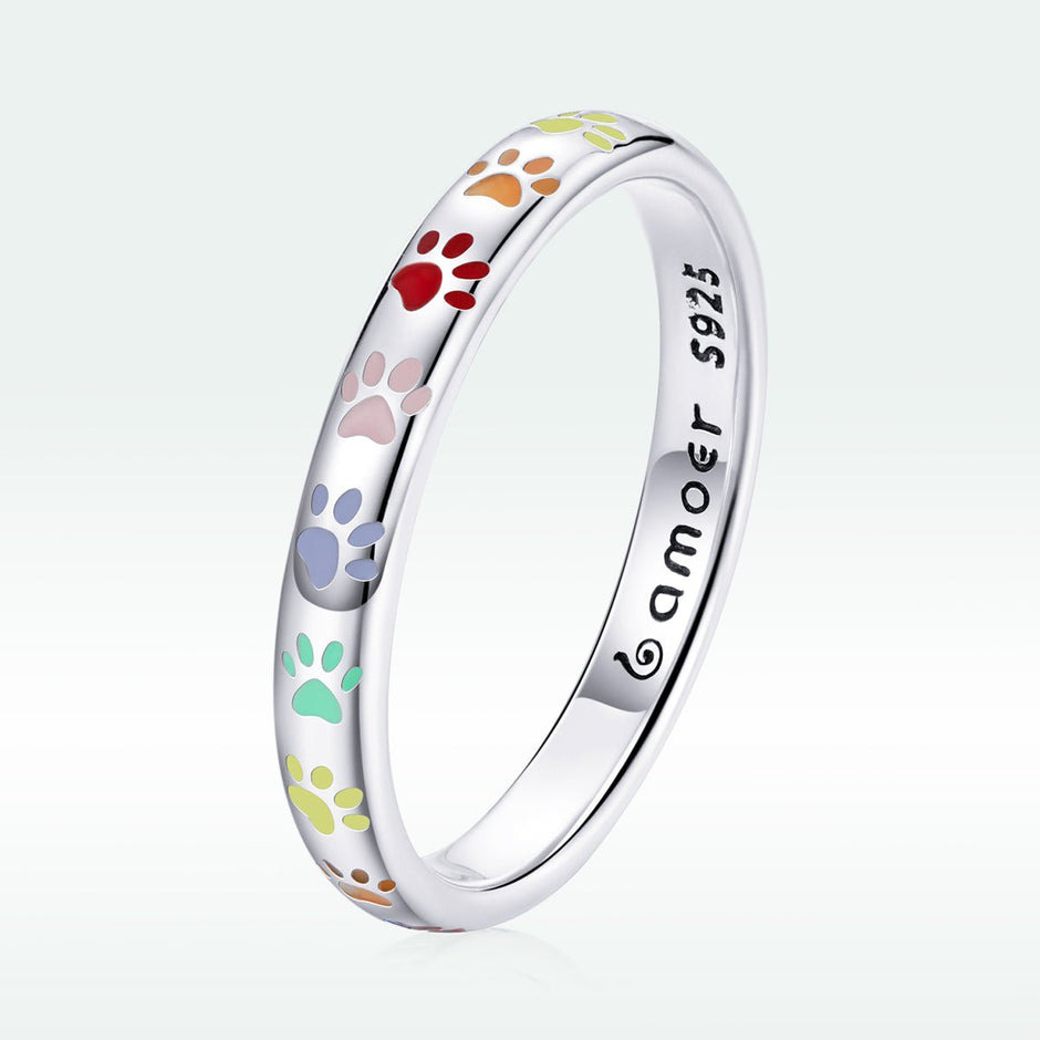 925 Sterling Silver Enamel Oxidized Silver Ring Size 6.0 - Rings - Custom Crafting Alliance, LLC