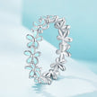 925 Sterling Silver Enamel Process Plated Platinum Ring Size 6 for Women - Rings - Custom Crafting Alliance, LLC