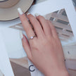 925 Sterling Silver Love CZ Ring for Women - Rings - Custom Crafting Alliance, LLC