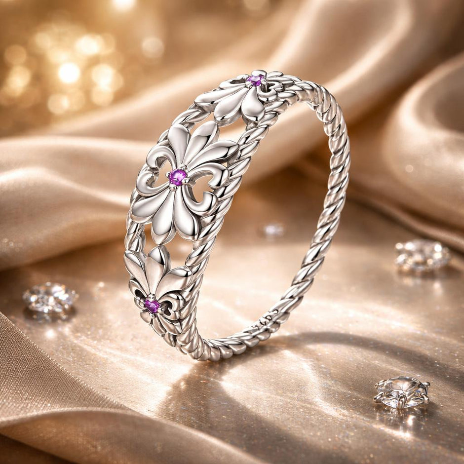 925 Sterling Silver Oxidized 1.3mm Pavé Set CZ Ring Size 6.0 for Women - Rings - Custom Crafting Alliance, LLC