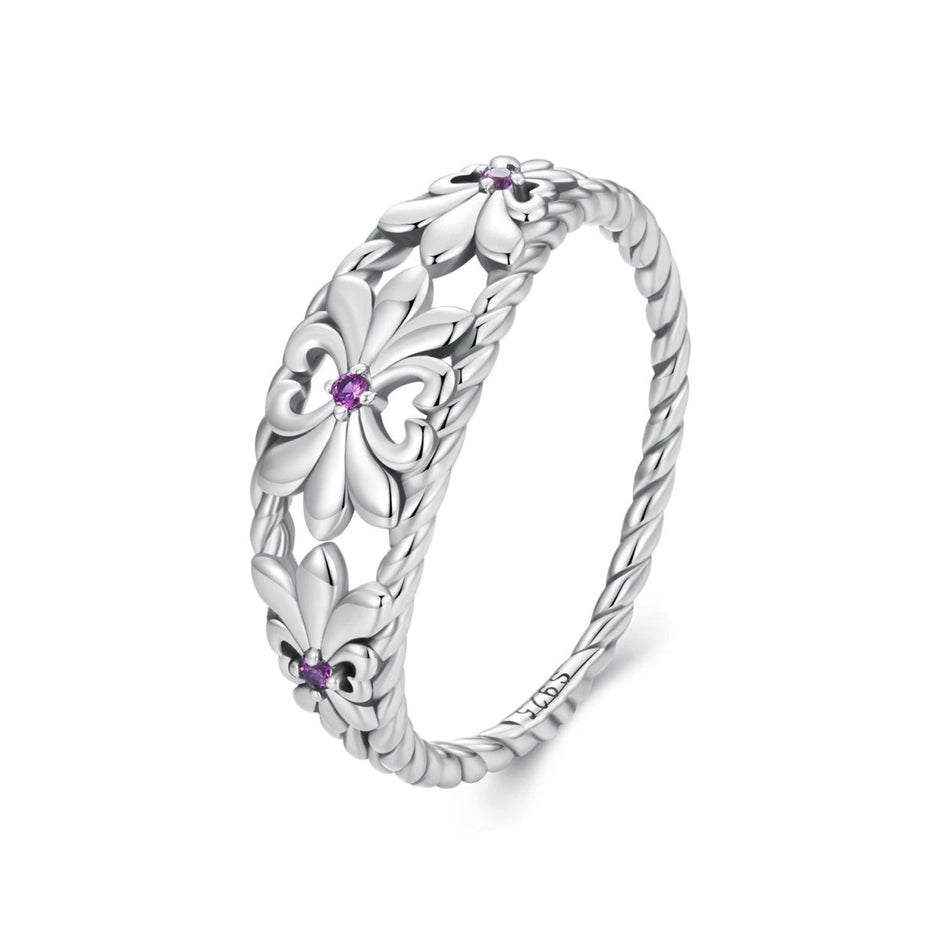 925 Sterling Silver Oxidized 1.3mm Pavé Set CZ Ring Size 6.0 for Women - Rings - Custom Crafting Alliance, LLC