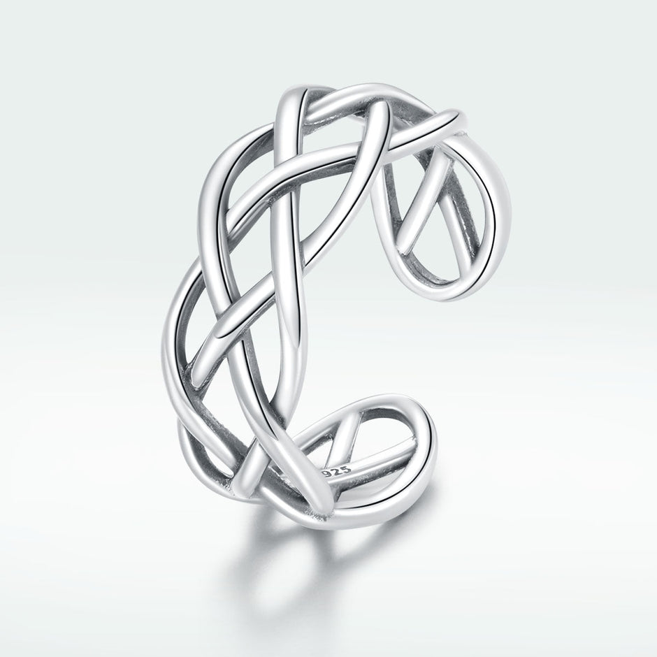 925 Sterling Silver Oxidized Ring 0.8cm for Women - Rings - Custom Crafting Alliance, LLC