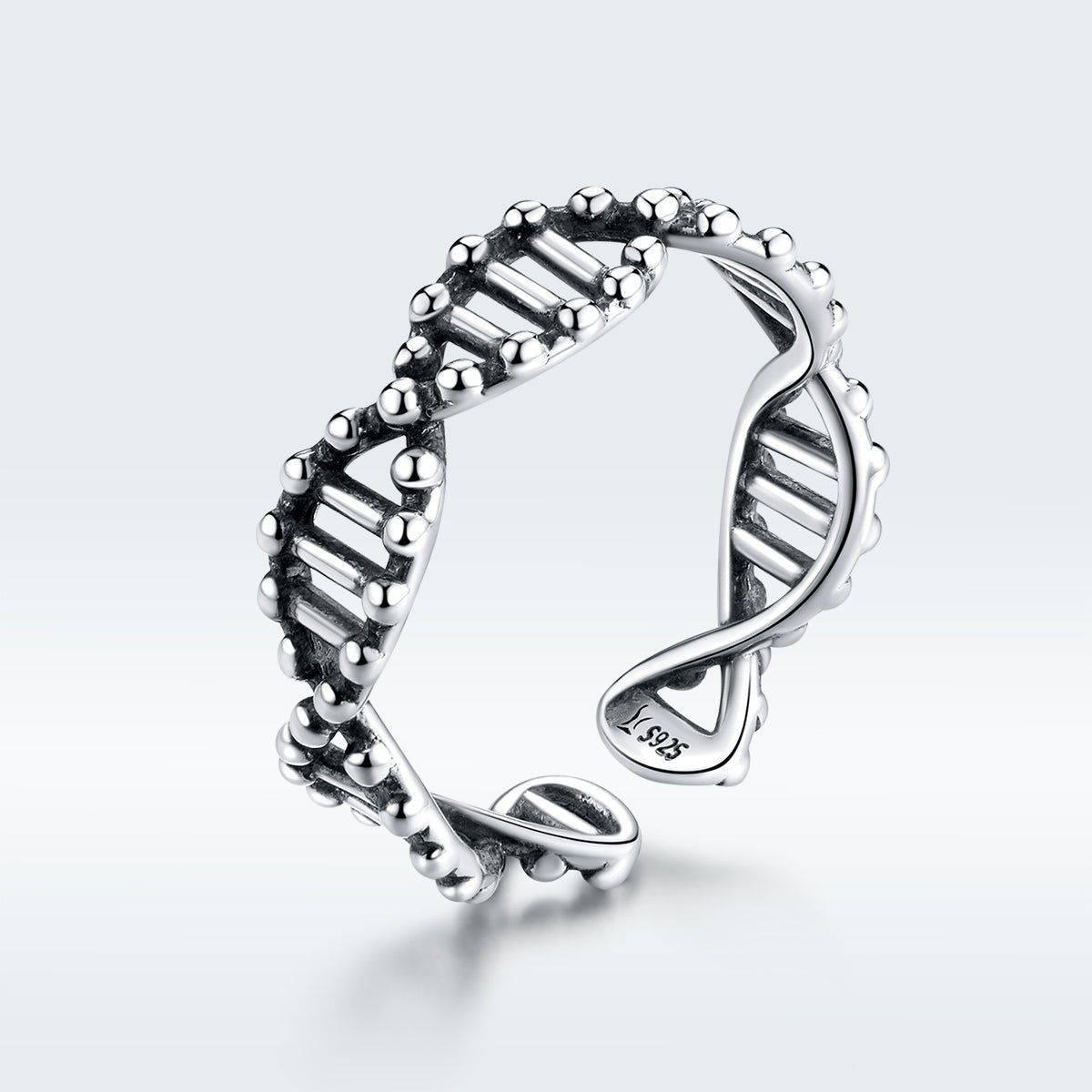 925 Sterling Silver Oxidized Ring for Women - Rings - Custom Crafting Alliance, LLC