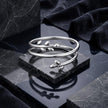 925 Sterling Silver Oxidized Ring for Women - Rings - Custom Crafting Alliance, LLC