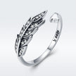 925 Sterling Silver Pavé Setting CZ Leaf Ring for Women - Rings - Custom Crafting Alliance, LLC
