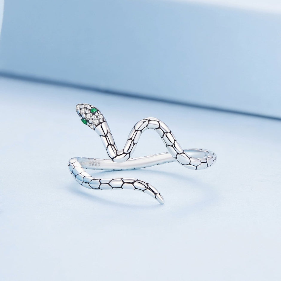 925 Sterling Silver Pavé Setting CZ Oxidized Silver Ring for Women - Rings - Custom Crafting Alliance, LLC