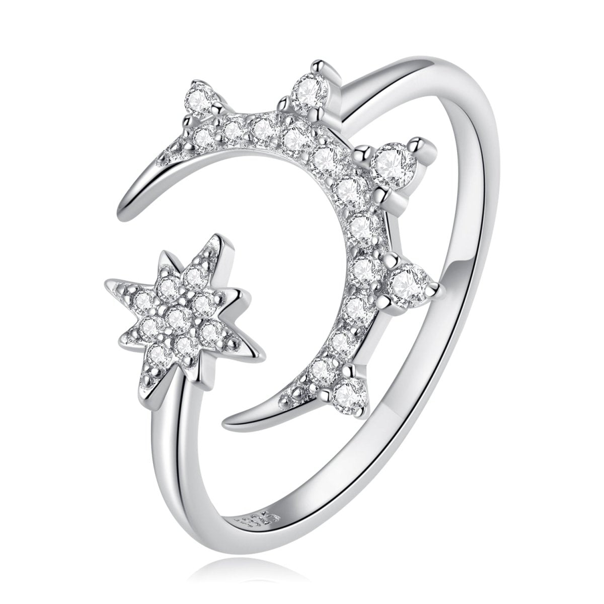 925 Sterling Silver Pavé Setting CZ Ring - Rings - Custom Crafting Alliance, LLC