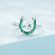 925 Sterling Silver Plated Platinum CZ Ring for Women - Rings - Custom Crafting Alliance, LLC