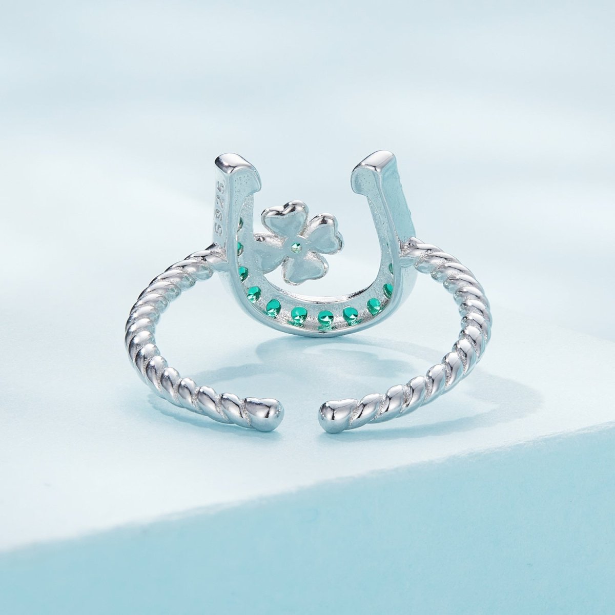 925 Sterling Silver Plated Platinum CZ Ring for Women - Rings - Custom Crafting Alliance, LLC