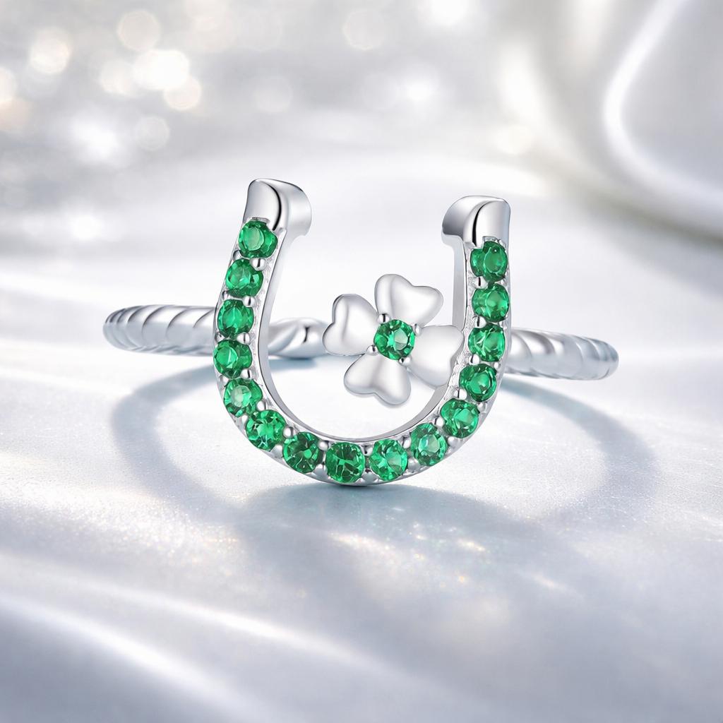 925 Sterling Silver Plated Platinum CZ Ring for Women - Rings - Custom Crafting Alliance, LLC