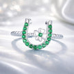 925 Sterling Silver Plated Platinum CZ Ring for Women - Rings - Custom Crafting Alliance, LLC