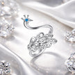 925 Sterling Silver Plated Platinum Pavé Setting CZ Ring for Women - Rings - Custom Crafting Alliance, LLC