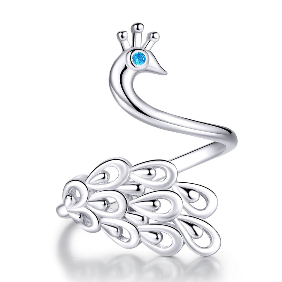 925 Sterling Silver Plated Platinum Pavé Setting CZ Ring for Women - Rings - Custom Crafting Alliance, LLC