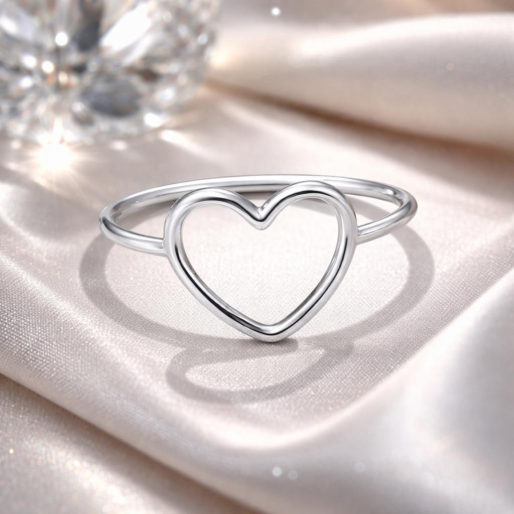 925 Sterling Silver Plated Platinum Ring Size 6.0 for Women - Rings - Custom Crafting Alliance, LLC