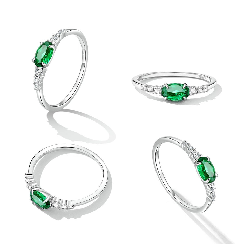 925 Sterling Silver & Platinum Plated 0.1cm CZ Ring for Women - Size 6.0 - Rings - Custom Crafting Alliance, LLC