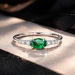 925 Sterling Silver & Platinum Plated 0.1cm CZ Ring for Women - Size 6.0 - Rings - Custom Crafting Alliance, LLC