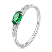 925 Sterling Silver & Platinum Plated 0.1cm CZ Ring for Women - Size 6.0 - Rings - Custom Crafting Alliance, LLC