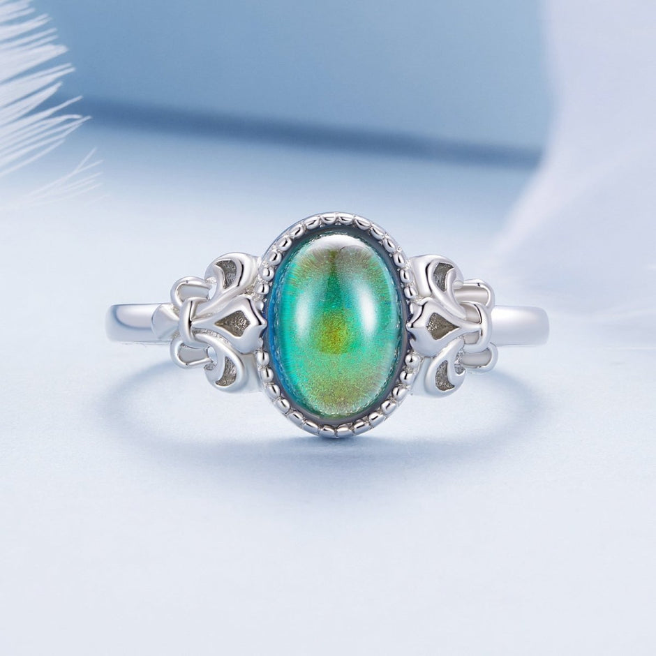 925 Sterling Silver Ring 1.7mm Size 6.0 with Transparent Glass for Women - Rings - Custom Crafting Alliance, LLC