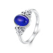 925 Sterling Silver Ring 1.7mm Size 6.0 with Transparent Glass for Women - Rings - Custom Crafting Alliance, LLC