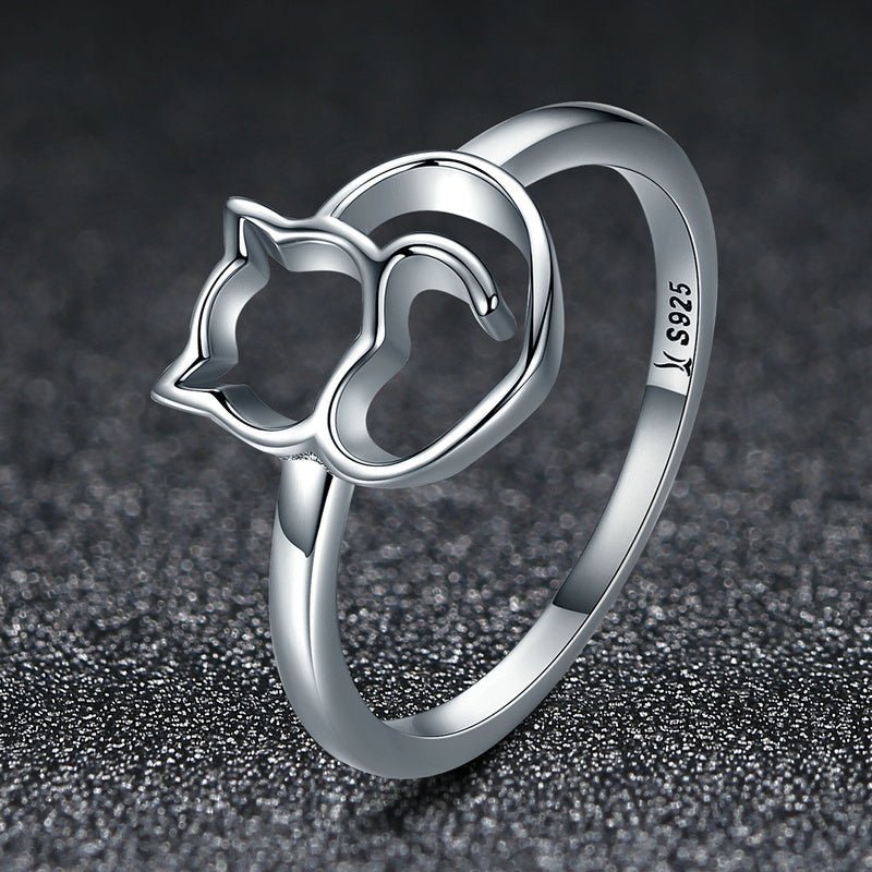 925 Sterling Silver Ring Size 5.0 with Platinum Plating for Women - Rings - Custom Crafting Alliance, LLC