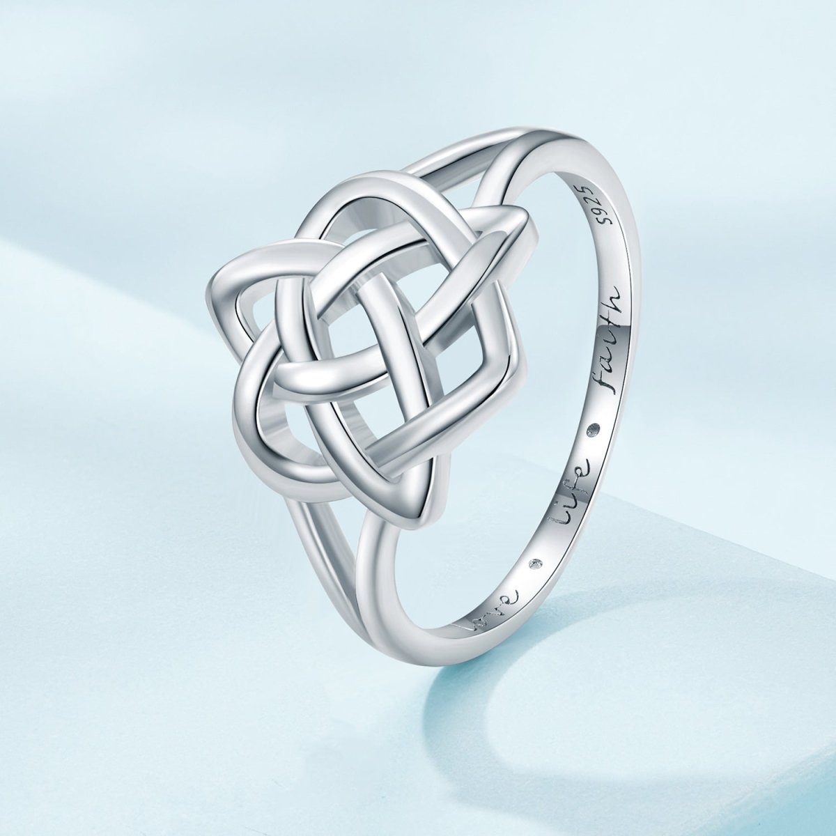 925 Sterling Silver Ring Size 6.0 with Platinum Plating - Rings - Custom Crafting Alliance, LLC