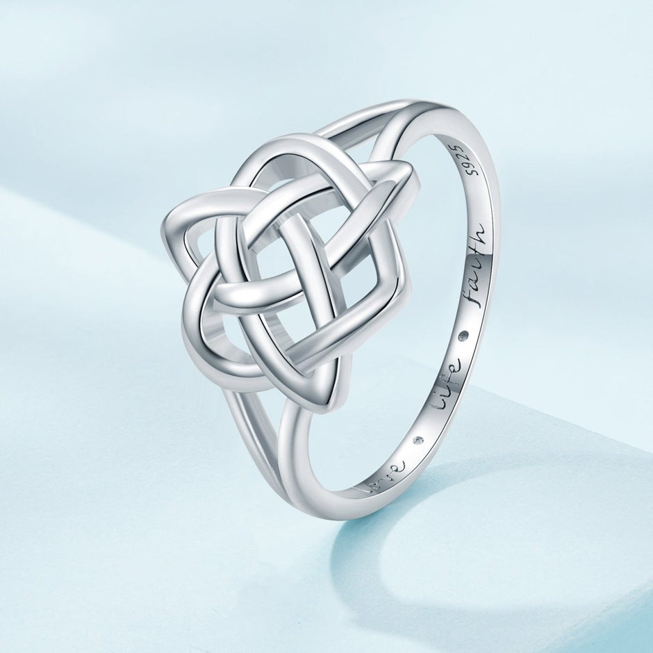 925 Sterling Silver Ring Size 6.0 with Platinum Plating - Rings - Custom Crafting Alliance, LLC