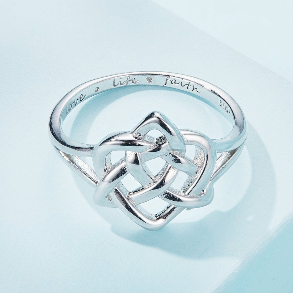 925 Sterling Silver Ring Size 6.0 with Platinum Plating - Rings - Custom Crafting Alliance, LLC
