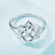 925 Sterling Silver Ring Size 6.0 with Platinum Plating - Rings - Custom Crafting Alliance, LLC