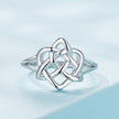 925 Sterling Silver Ring Size 6.0 with Platinum Plating - Rings - Custom Crafting Alliance, LLC