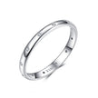 925 Sterling Silver Size 6.0 Plated Platinum Pavé Setting CZ Ring for Women - Rings - Custom Crafting Alliance, LLC