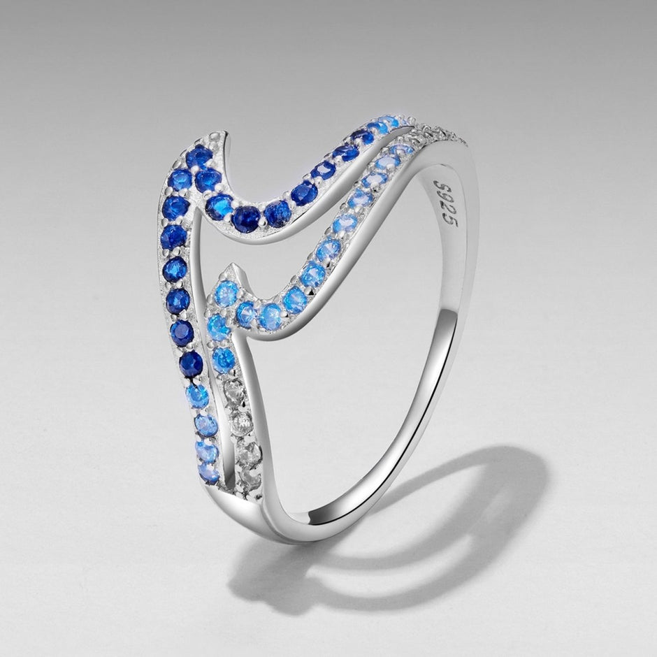 925 Sterling Silver Size 6.0 White Gold Plated CZ Ring for Women - Rings - Custom Crafting Alliance, LLC