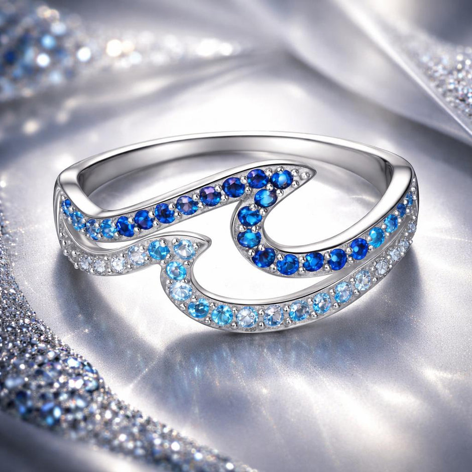 925 Sterling Silver Size 6.0 White Gold Plated CZ Ring for Women - Rings - Custom Crafting Alliance, LLC