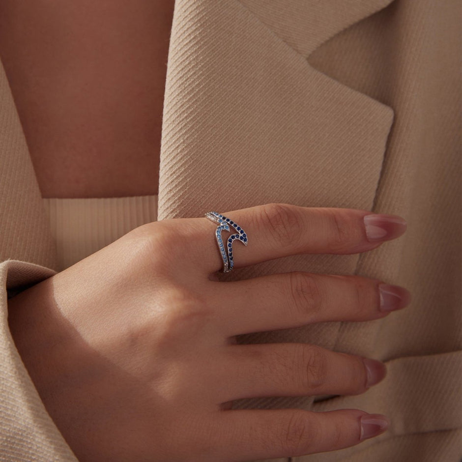 925 Sterling Silver Size 6.0 White Gold Plated CZ Ring for Women - Rings - Custom Crafting Alliance, LLC