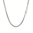 2.4mm 14k White Gold Round Box Chain
