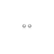 14k White Gold Spherical Stud Earrings (3.0 mm)