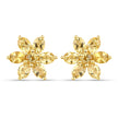 18K Yellow Gold Plated 2.12 Carat Genuine Citrine .925 Sterling Silver Earrings