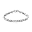 14K White Gold 1.00 Cttw Lab Grown Diamond Round Miracle Plate and 