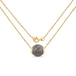 16.79 Carat Genuine Grey Moonstone .925 Sterling Silver Pendant