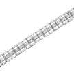 .925 Sterling Silver 1/10 Cttw Diamond Double-Link 7