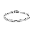 14K White Gold 2.0 Cttw Princess and Round Diamond Bar and Link Bracelet (I-J Color, I1-I2 Clarity) - 7.25