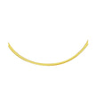 2.5mm 14k Two Tone Gold Reversible Omega Necklace