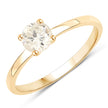 0.62 Carat Genuine LB Diamond 14K Yellow Gold Ring