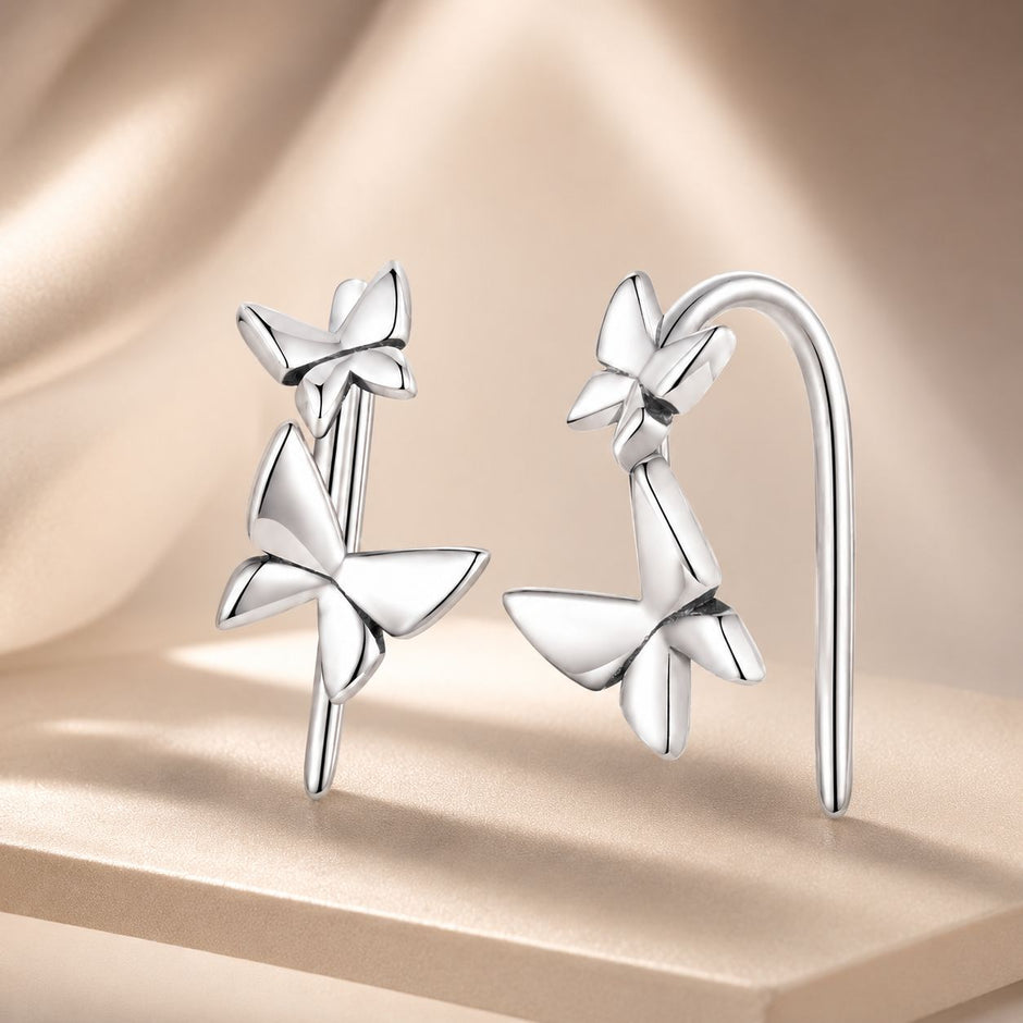 925 Sterling Silver Oxidized Earrings for Women