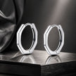 925 Sterling Silver Earrings 1.6*1.5 Size for Unisex