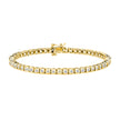 .925 Sterling Silver 1.0 Cttw Miracle-Set Diamond Round Faceted Bezel Tennis Bracelet (I-J Color, I3 Clarity) - 7