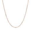 14k Rose Gold Diamond Cut Cable Link Chain 1.1mm